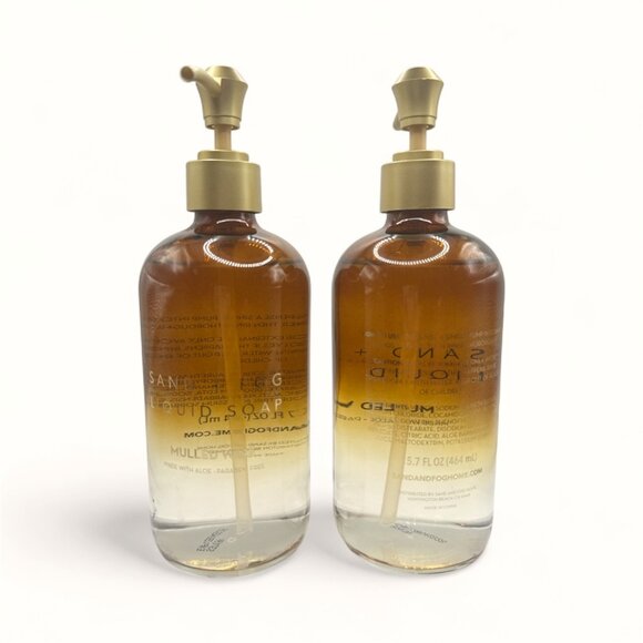 NEW Sand + Fog - Mulled Wine Glass Bottle Liquid Soap - 15.7 fl oz Brown Ombre - Picture 4 of 4